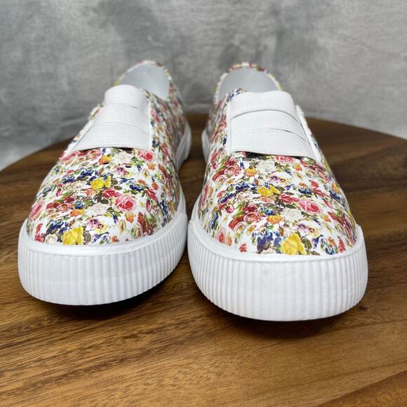 Blowfish Malibu Water Shoes Girls 3 White Colorful Floral Rubber Beach Ruby-K - Picture 3 of 11